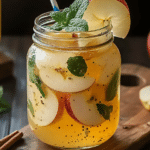 Preparing the Brazilian Mounjaro drink with apple cider vinegar
