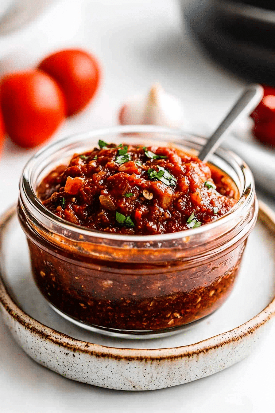 Spoonful of smoky HelloFresh-style Tex Mex paste