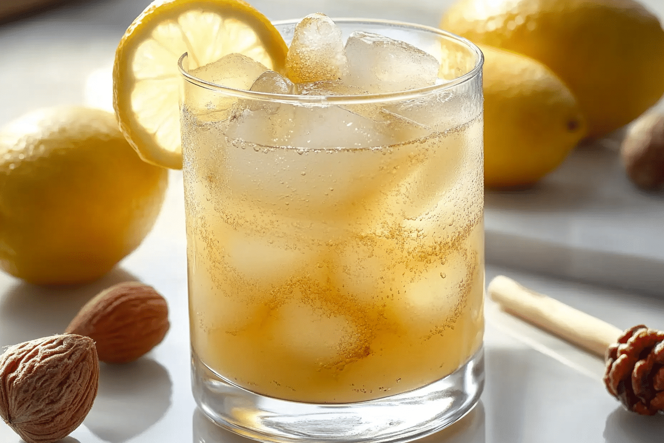 Preparing the natural mounjaro recipe in glass