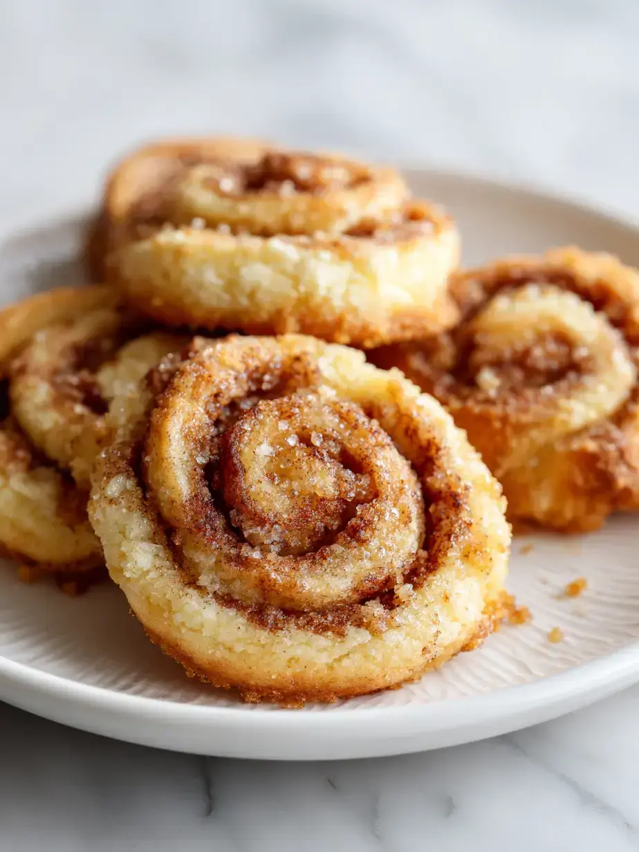 Homemade cinnamon roll sugar cookies with a sweet swirl on a wooden board