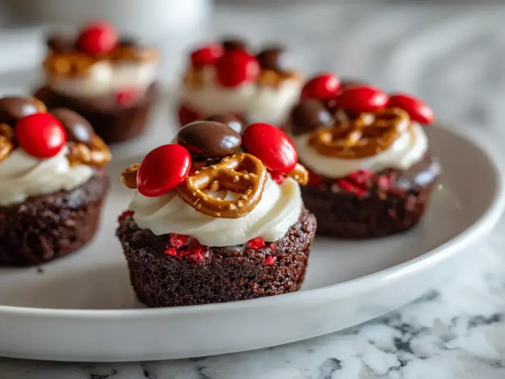 Perfect Reindeer Brownie Bites