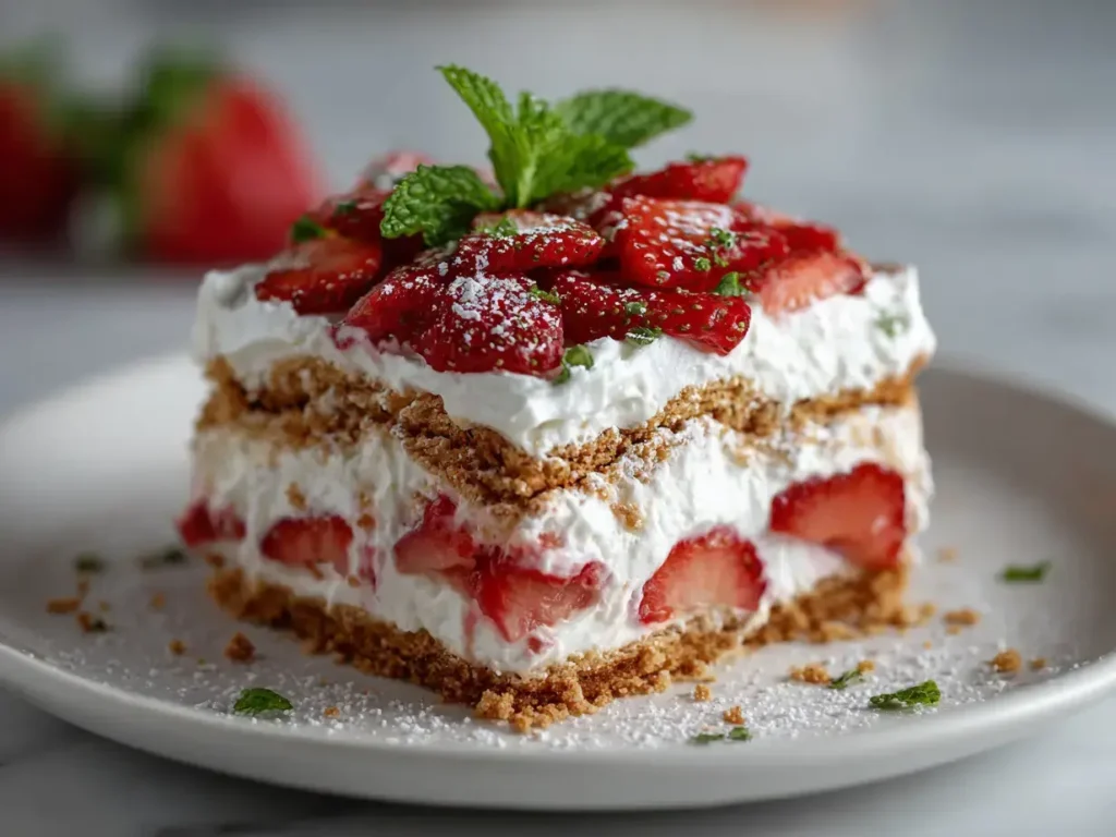 Easy Strawberry Icebox Cake
