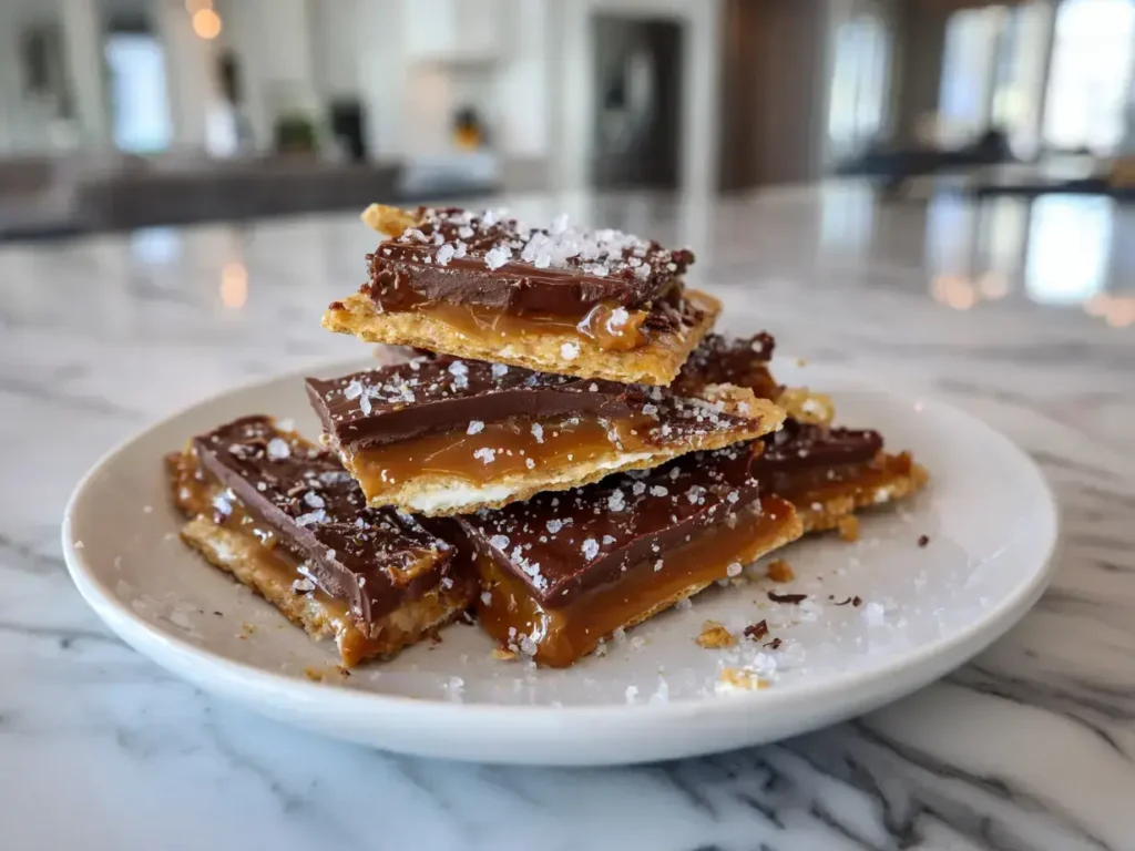 Cinnamon Churro Saltine Toffee