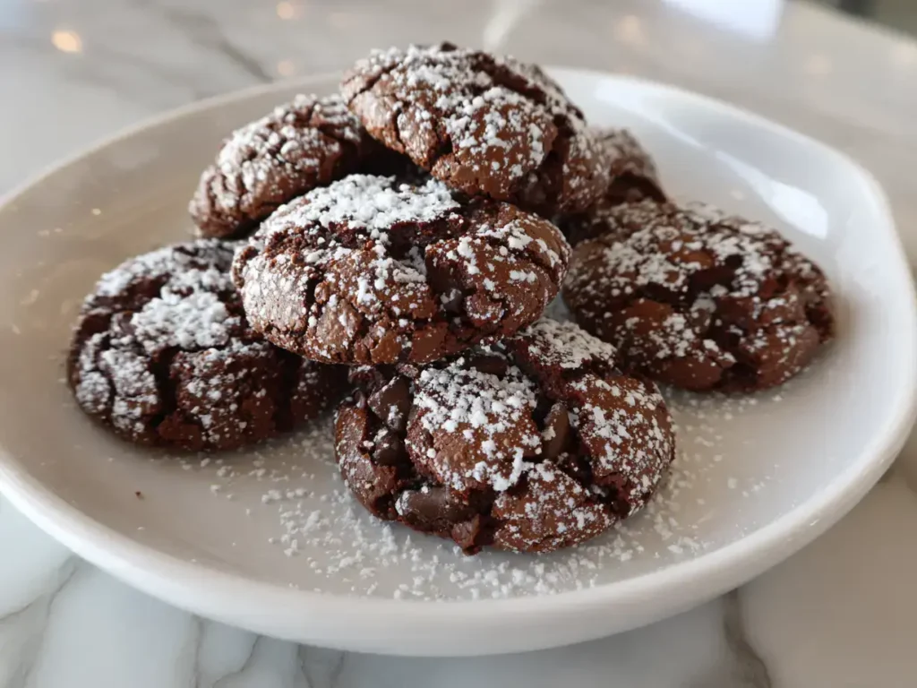 Chewy Flourless Chocolate Cookies