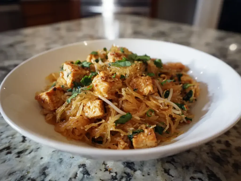 Simple Spaghetti Squash Pad Thai