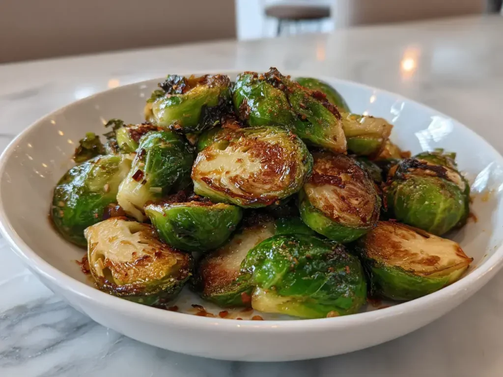 Thanksgiving Roasted Brussels Sprouts Side Dish