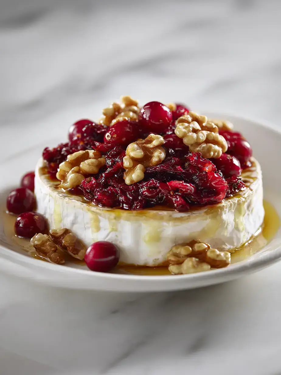 How to Make Baked Brie with Cranberries and Walnuts
