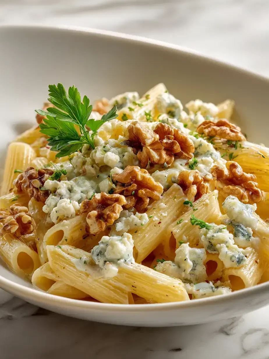 How to Make Blue Cheese Pasta with Walnuts