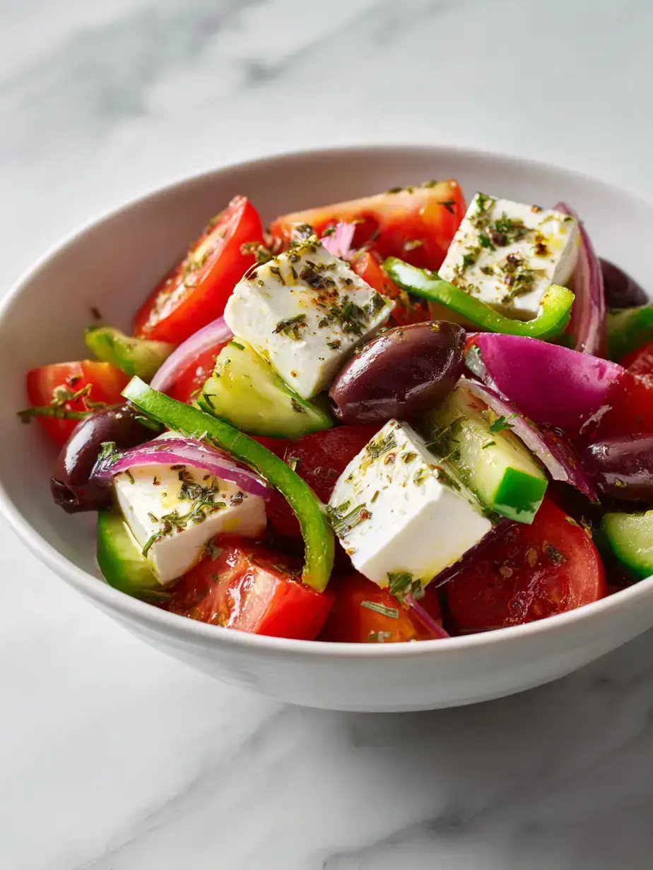 How to Make Greek feta salad