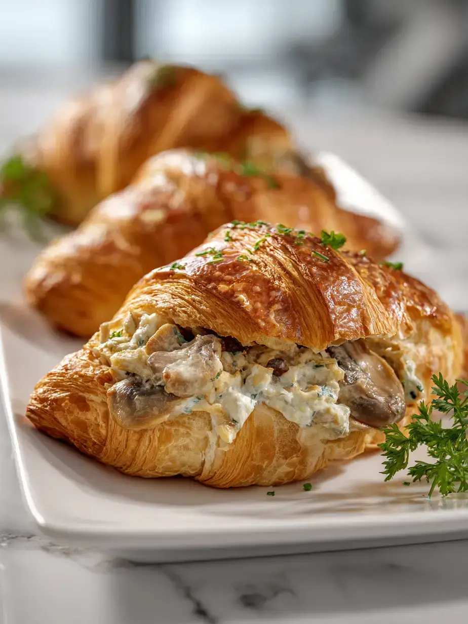 How to Make Mushroom Croissant Filling