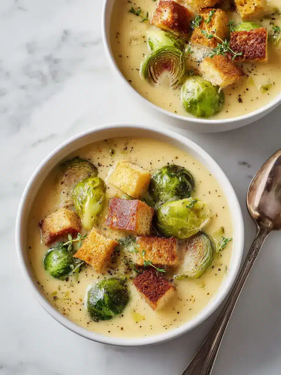 How to Make Brussels Sprouts Cheddar Soup