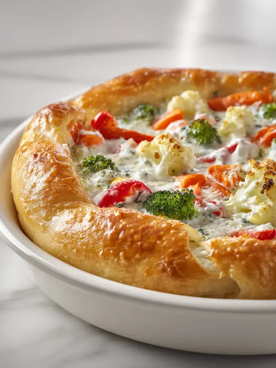 How to Make Crescent Roll Veggie Pizza