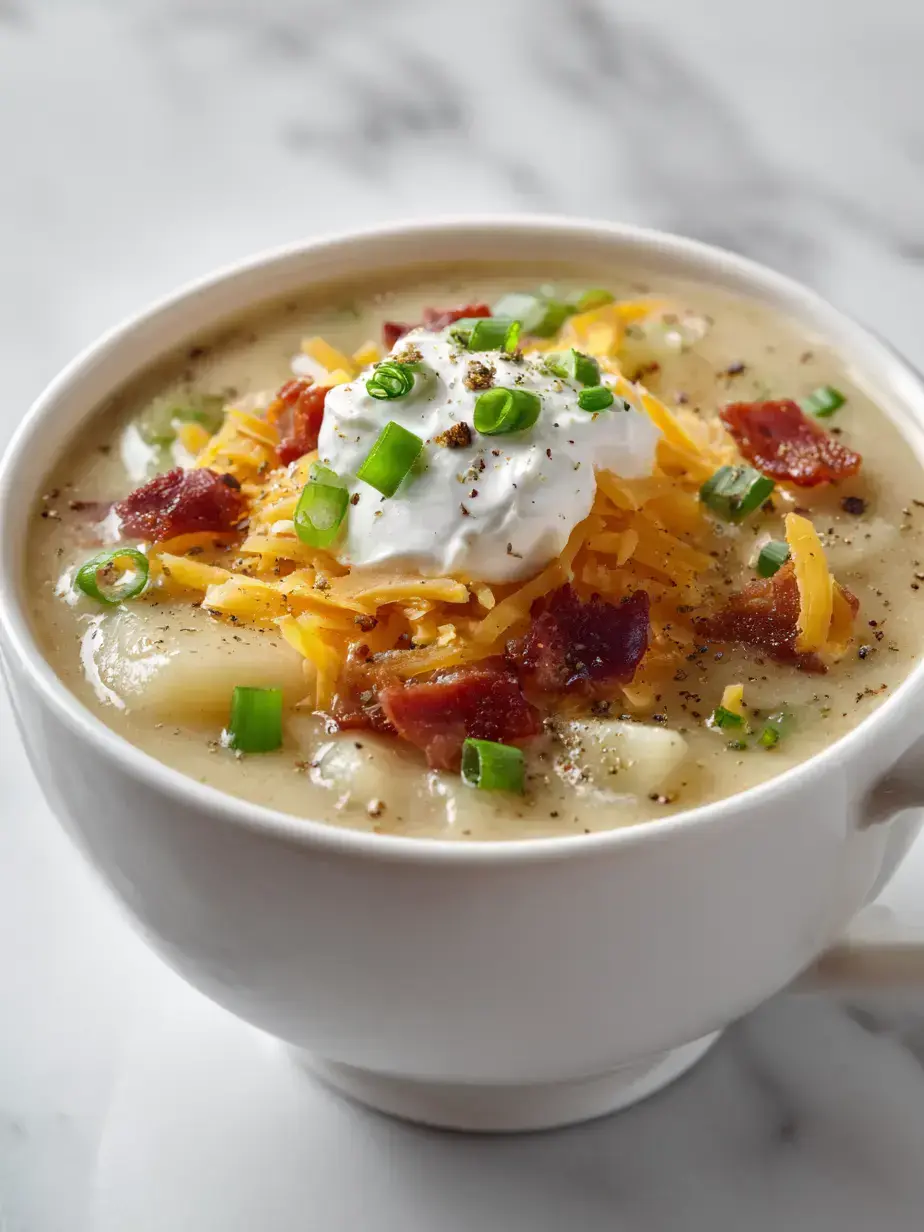 How to Make Crockpot Loaded Baked Potato Soup