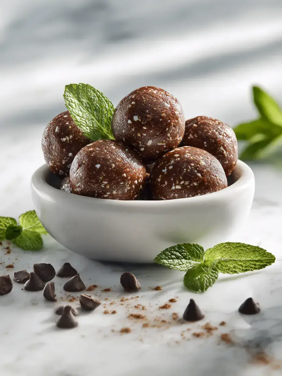 How to Make Mint Chocolate Protein Balls