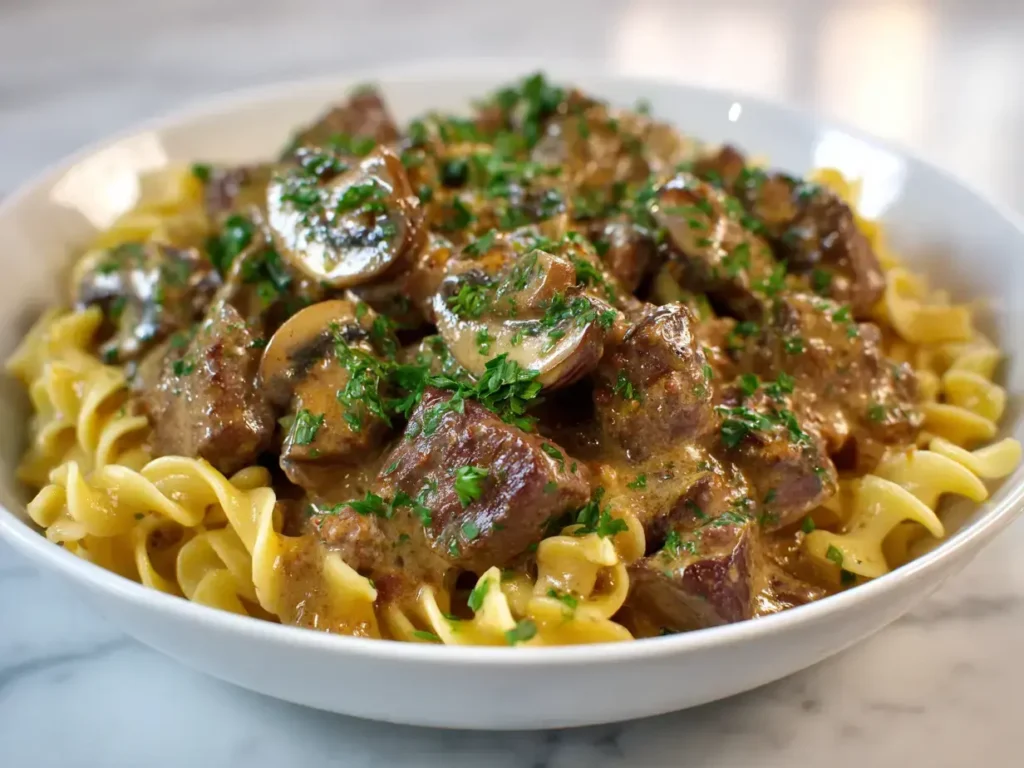 Easy Beef Stroganoff