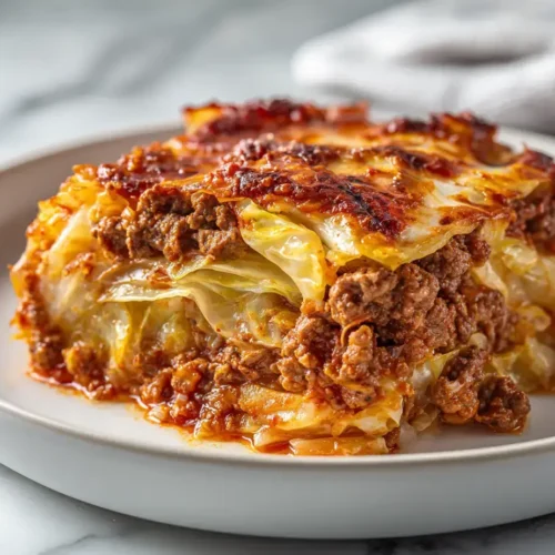 Easy Beef cabbage casserole