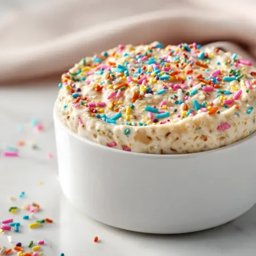 Easy Birthday cake overnight oats
