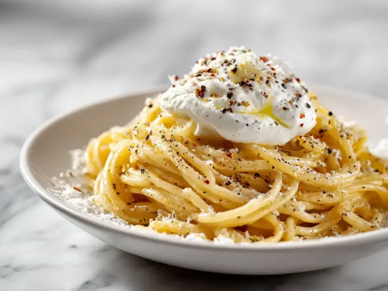Easy Burrata Cacio e Pepe