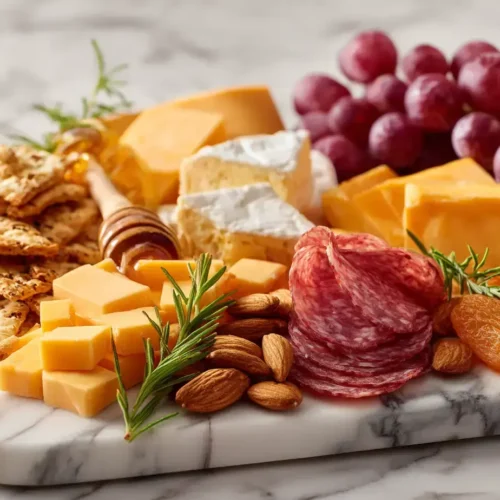 Easy Cheese cracker charcuterie board