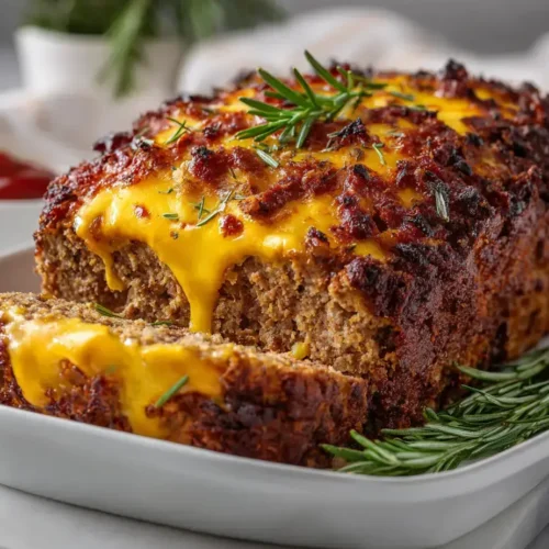 Easy Cheesy loaded meatloaf