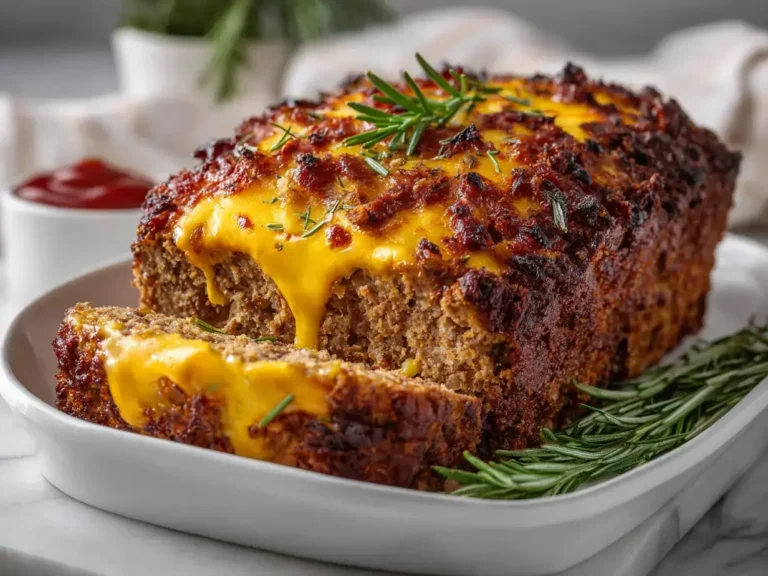 Easy Cheesy loaded meatloaf