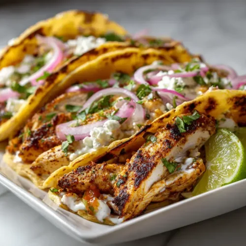 Easy Easy chicken tacos