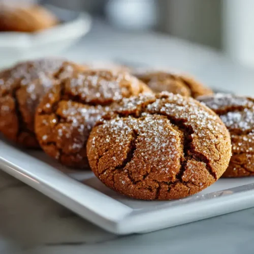 Easy Ginger Molasses Cookies