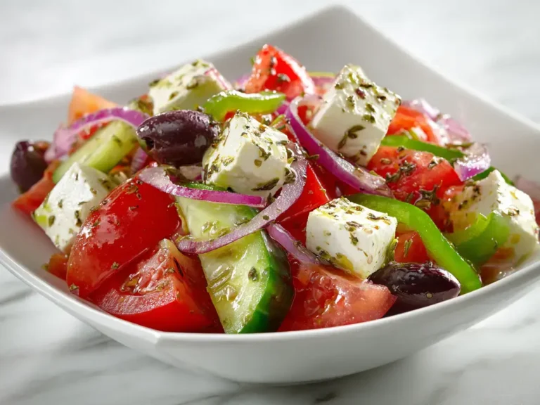Easy Greek feta salad