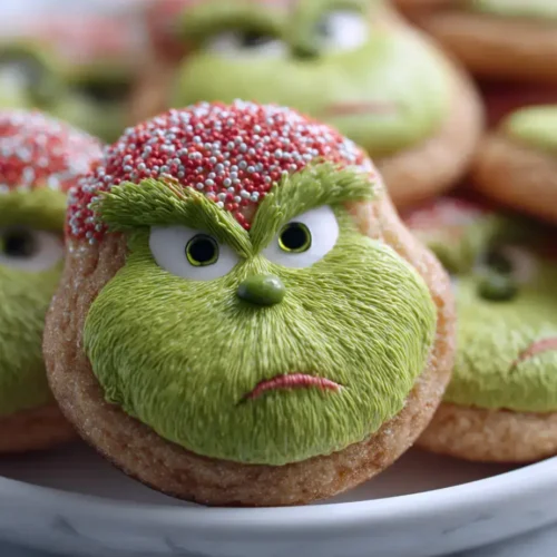 Easy Grinch sugar cookies