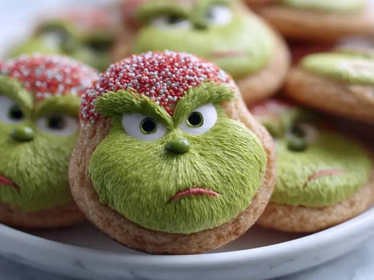 Easy Grinch sugar cookies