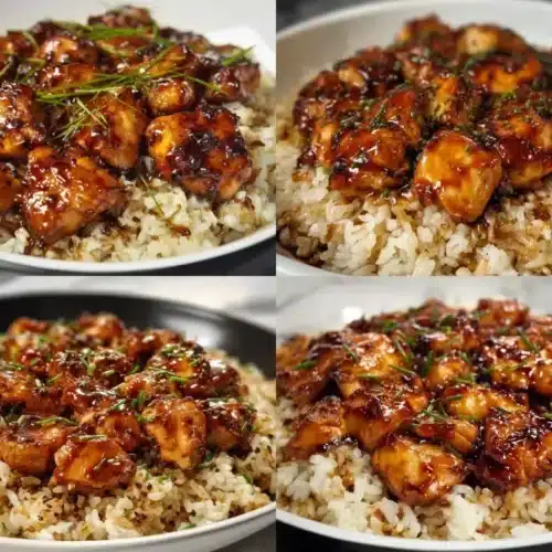 Easy Honey BBQ Chicken Rice