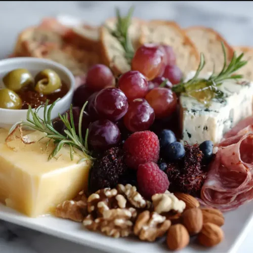 Easy Meat and cheese board