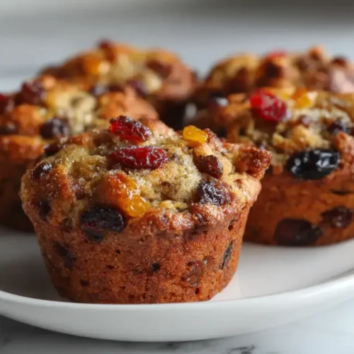 Easy Mini fruit cake muffins