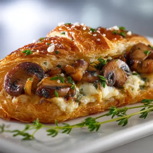 Easy Mushroom Croissant Filling