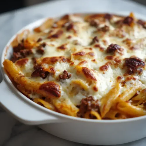 Easy Pasta bake meat béchamel