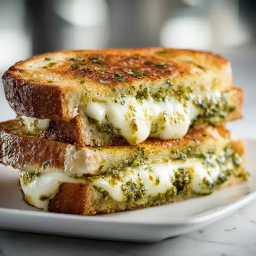 Easy Pesto Grilled Cheese