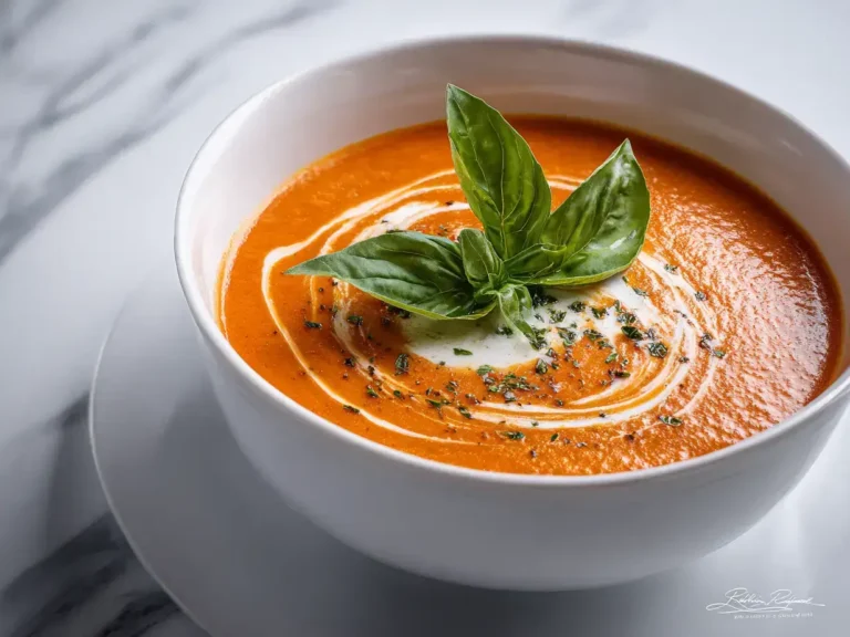 Easy Roasted Basil Tomato Soup