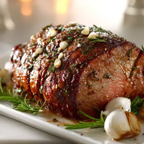 Easy Rosemary garlic roast beef