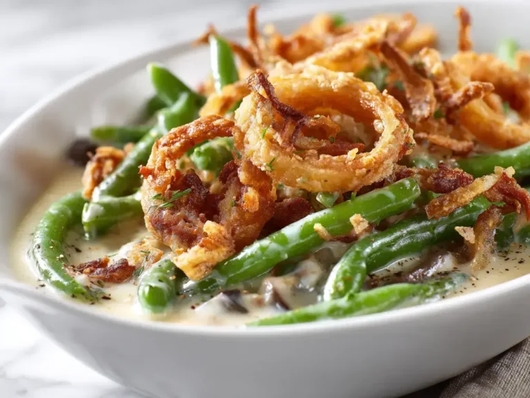 Easy Slow Cooker Green Bean Casserole