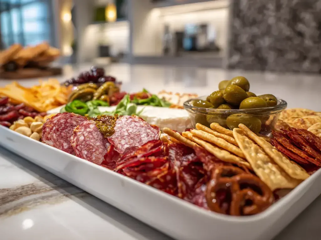 Spicy Chili Charcuterie Board