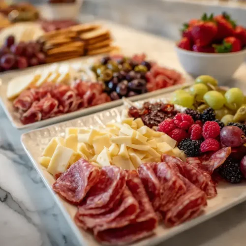 Easy charcuterie wall