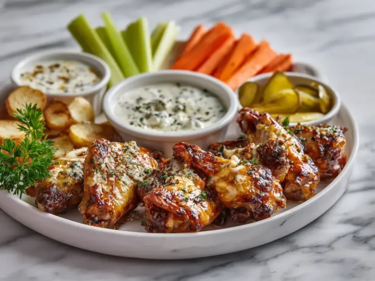 Easy chicken wing charcuterie board