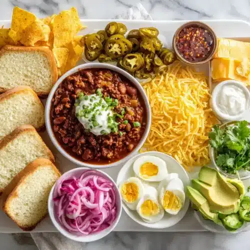 Easy chili charcuterie board ideas