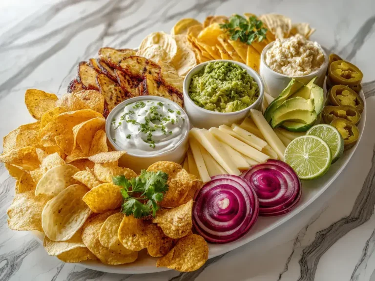 Easy chip charcuterie board