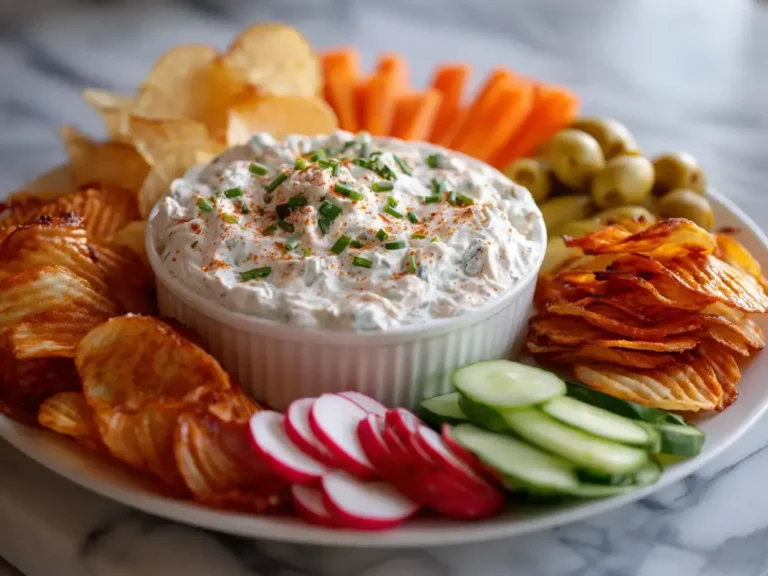 Easy chip dip charcuterie