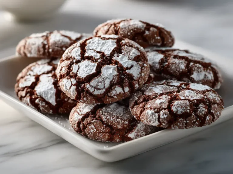 Easy chocolate crinkle cookies