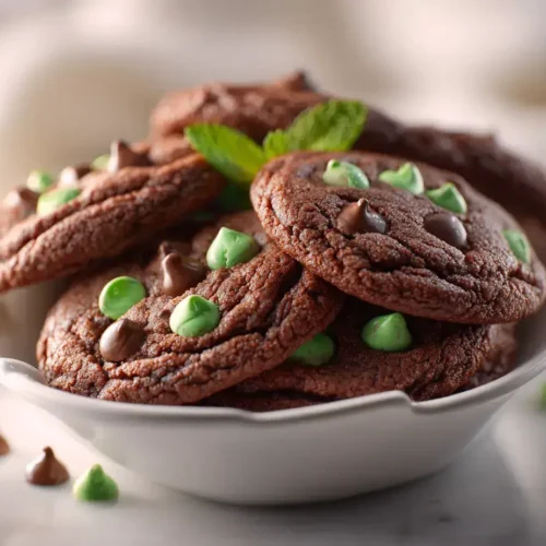 Easy chocolate mint cookies