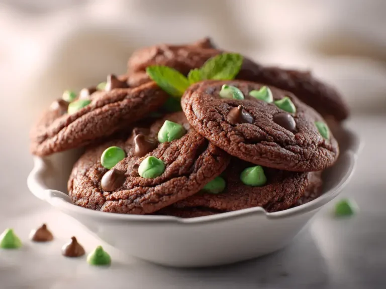 Easy chocolate mint cookies