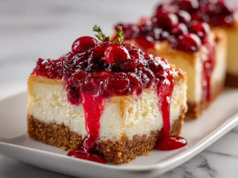 Easy christmas cheesecake bars