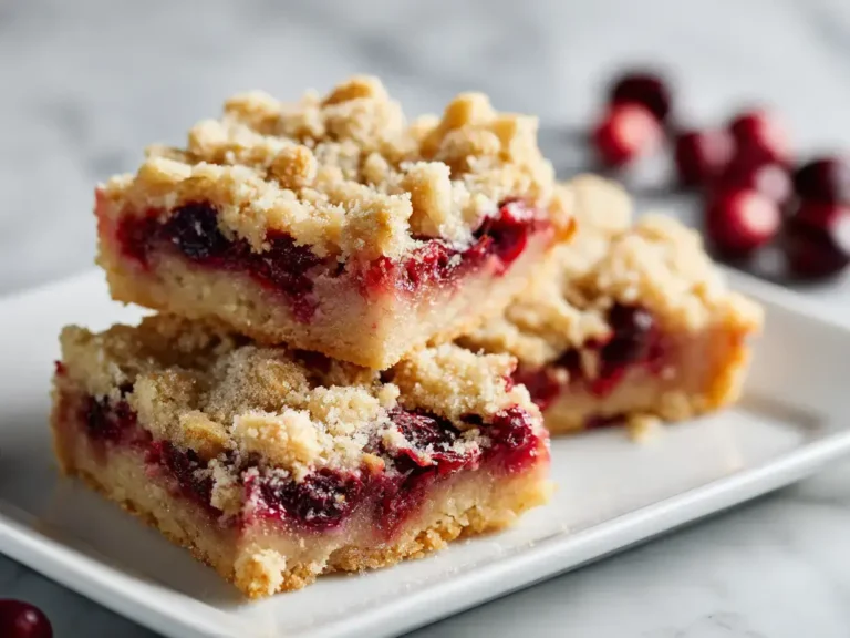 Easy cranberry crumble bars